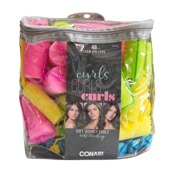 Conair Other - Conair 48-Piece Foam Rollers Set For Soft Bouncy Curls